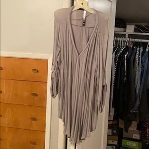 Kenzie knit blouse with button up roll sleeves